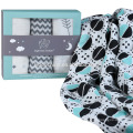 baby muslin swaddle with 100% cotton fabric